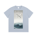 Ohara Koson — Seagulls over Waves — 220gsm T-Shirt