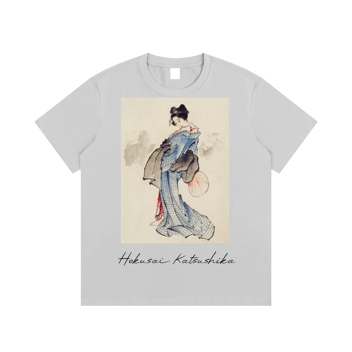 Katsushika Hokusai — Woman in Kimono — 220gsm T-Shirt
