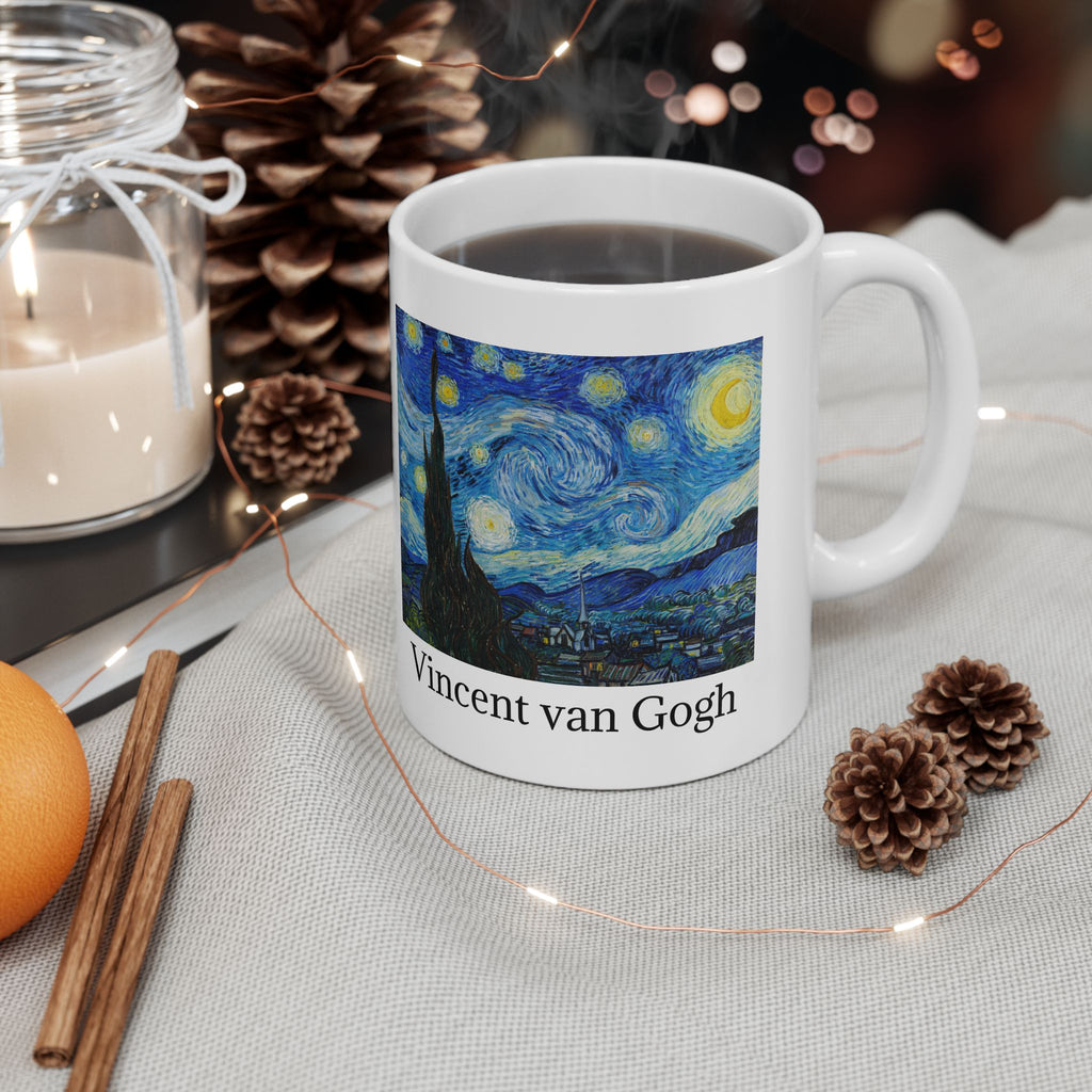 Vincent Van Gogh Starry Night Ceramic Mug —  Art Coffee Cup (11oz/15oz)
