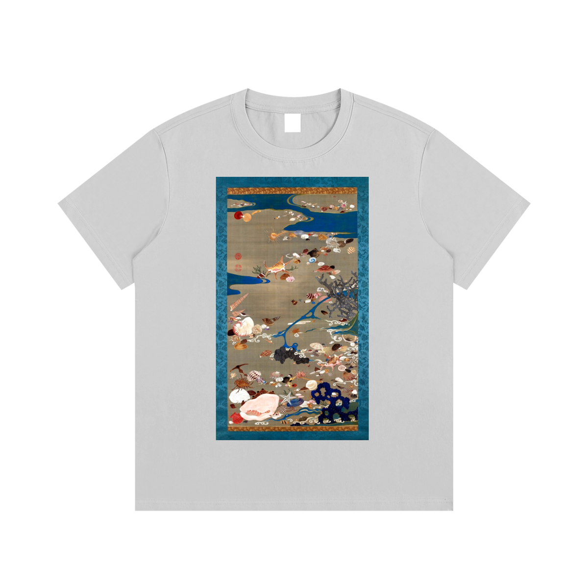Ogata Kōrin — Cranes by the Water — 220gsm T-Shirt