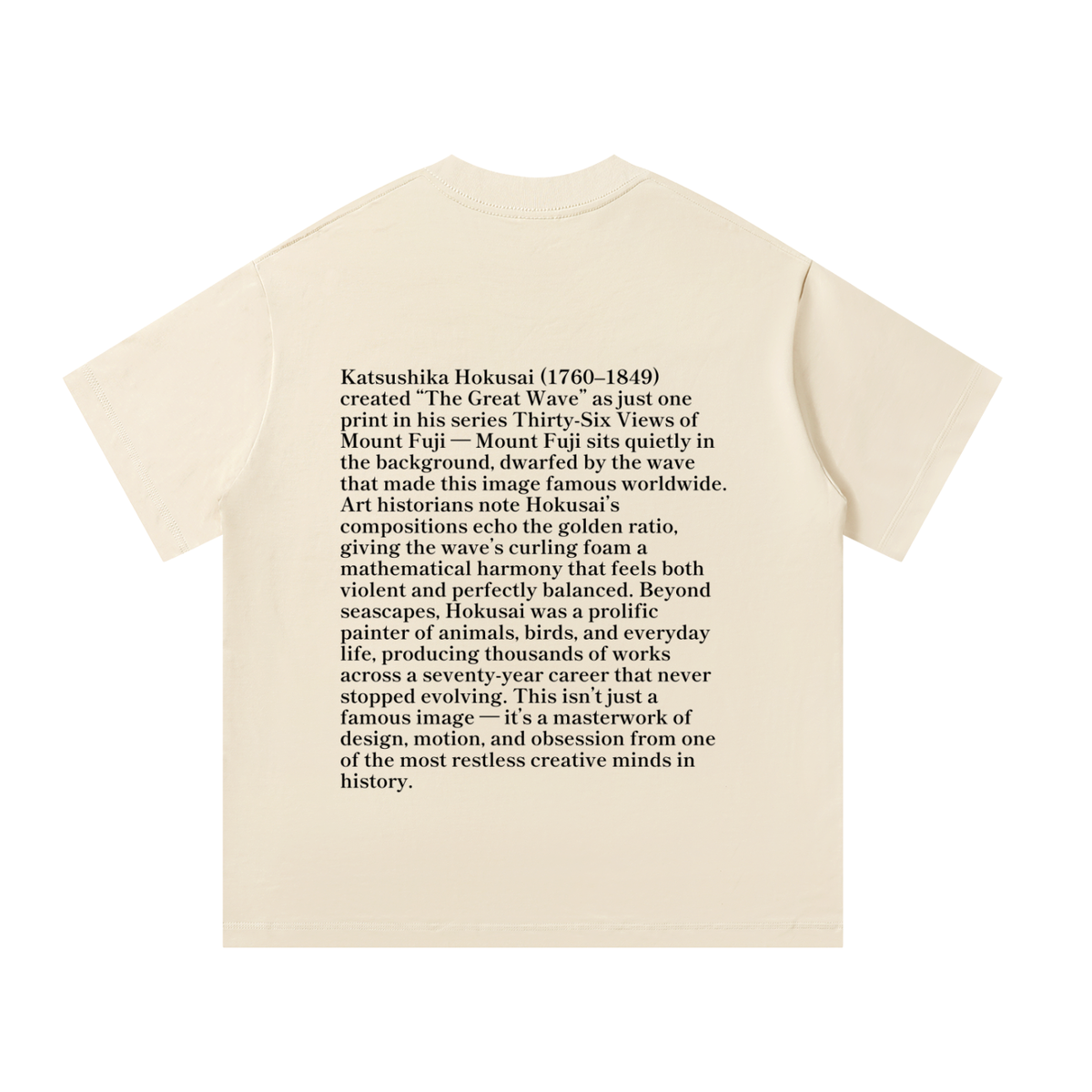 Katsushika Hokusai — The Great Wave off Kanagawa — 220gsm T-Shirt
