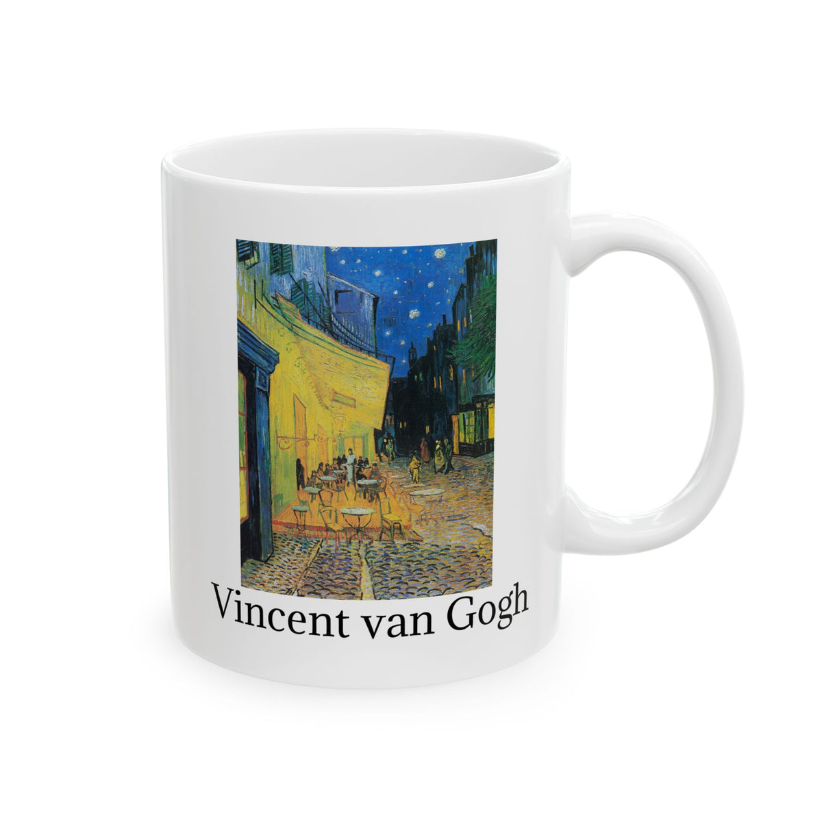 Vincent van Gogh Night Café Ceramic Mug — Art Museum Reproduction Coffee Cup (11oz, 15oz)