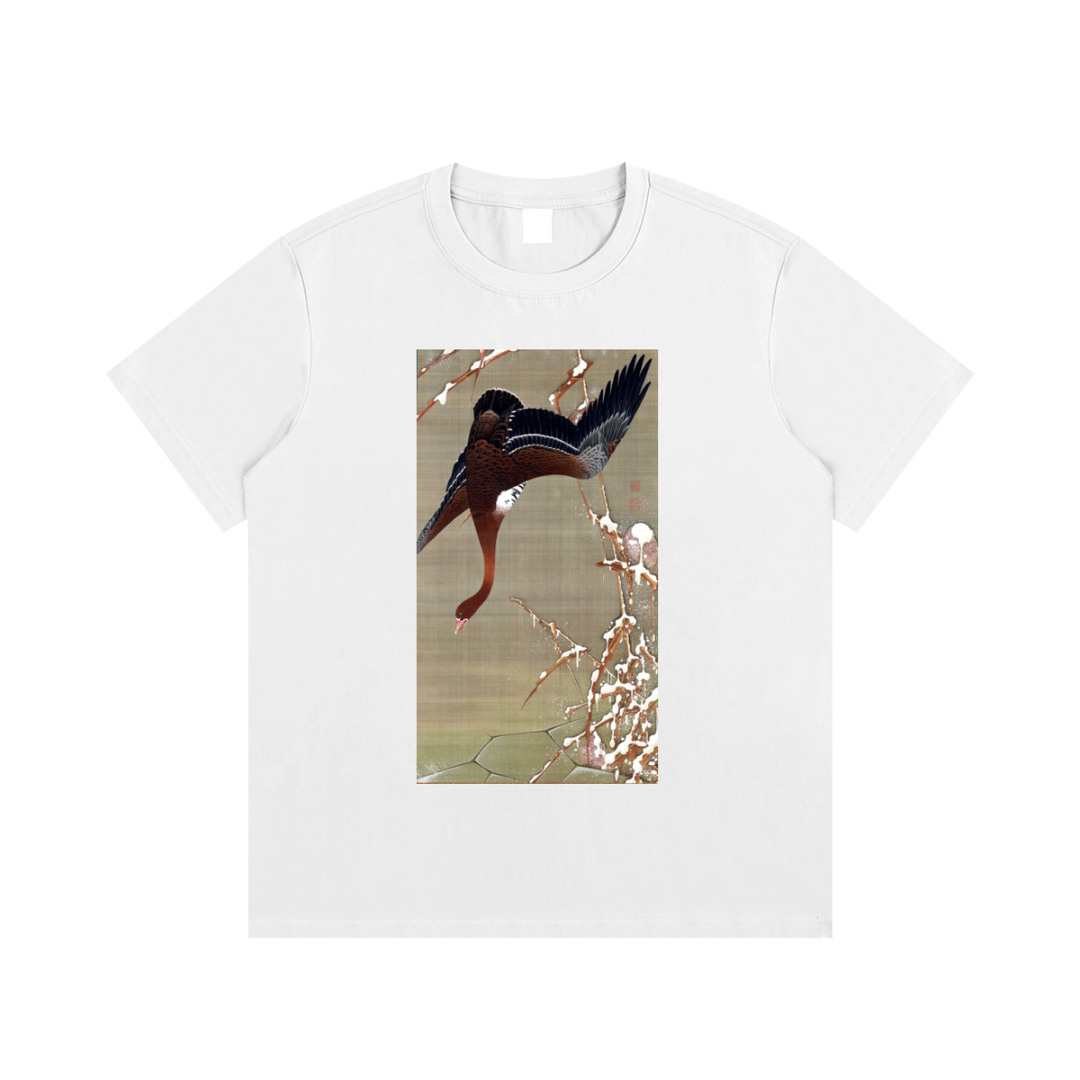 Ogata Kōrin — Red and White Plum Blossoms — 220gsm T-Shirt