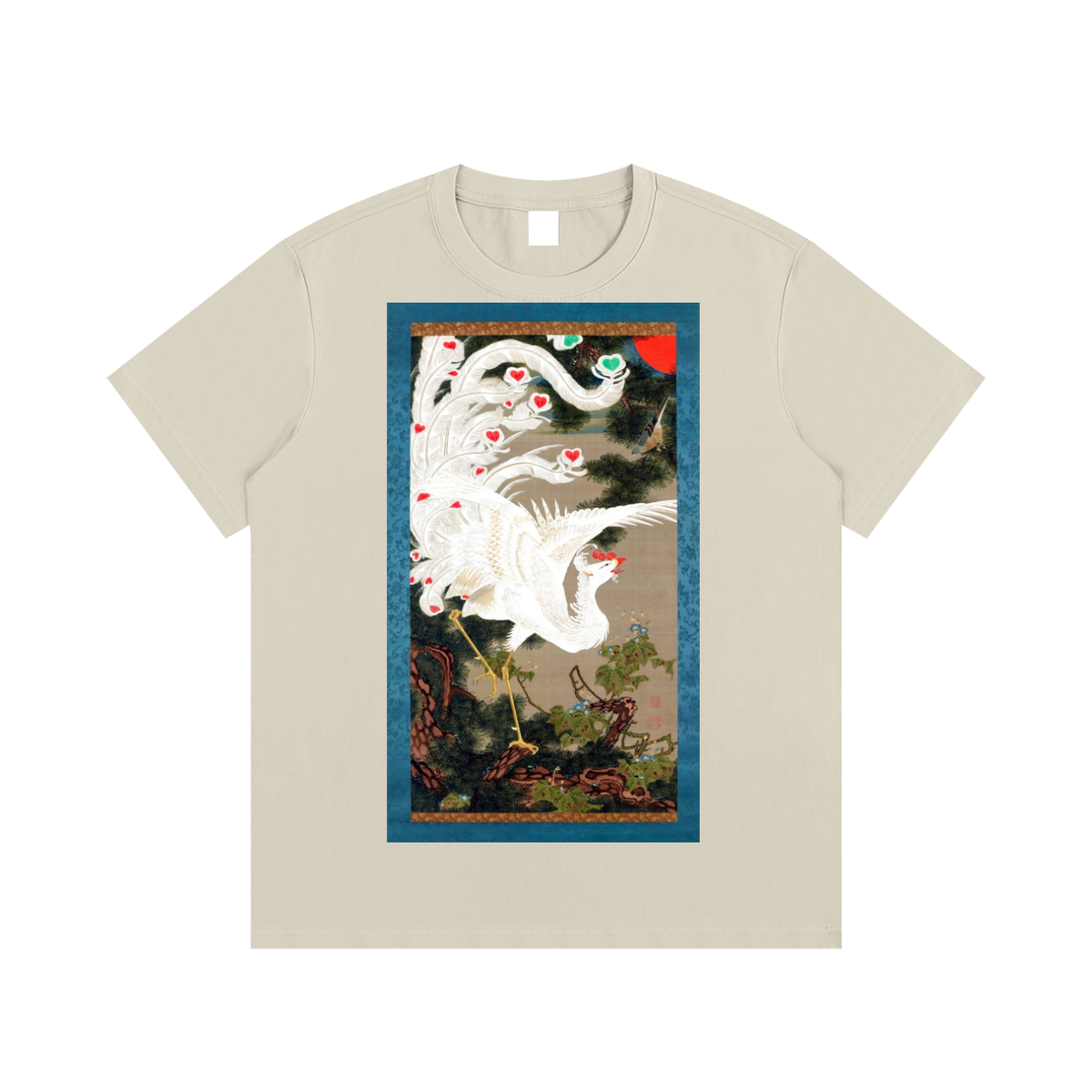 Ogata Kōrin — Cranes by the Water — 220gsm T-Shirt