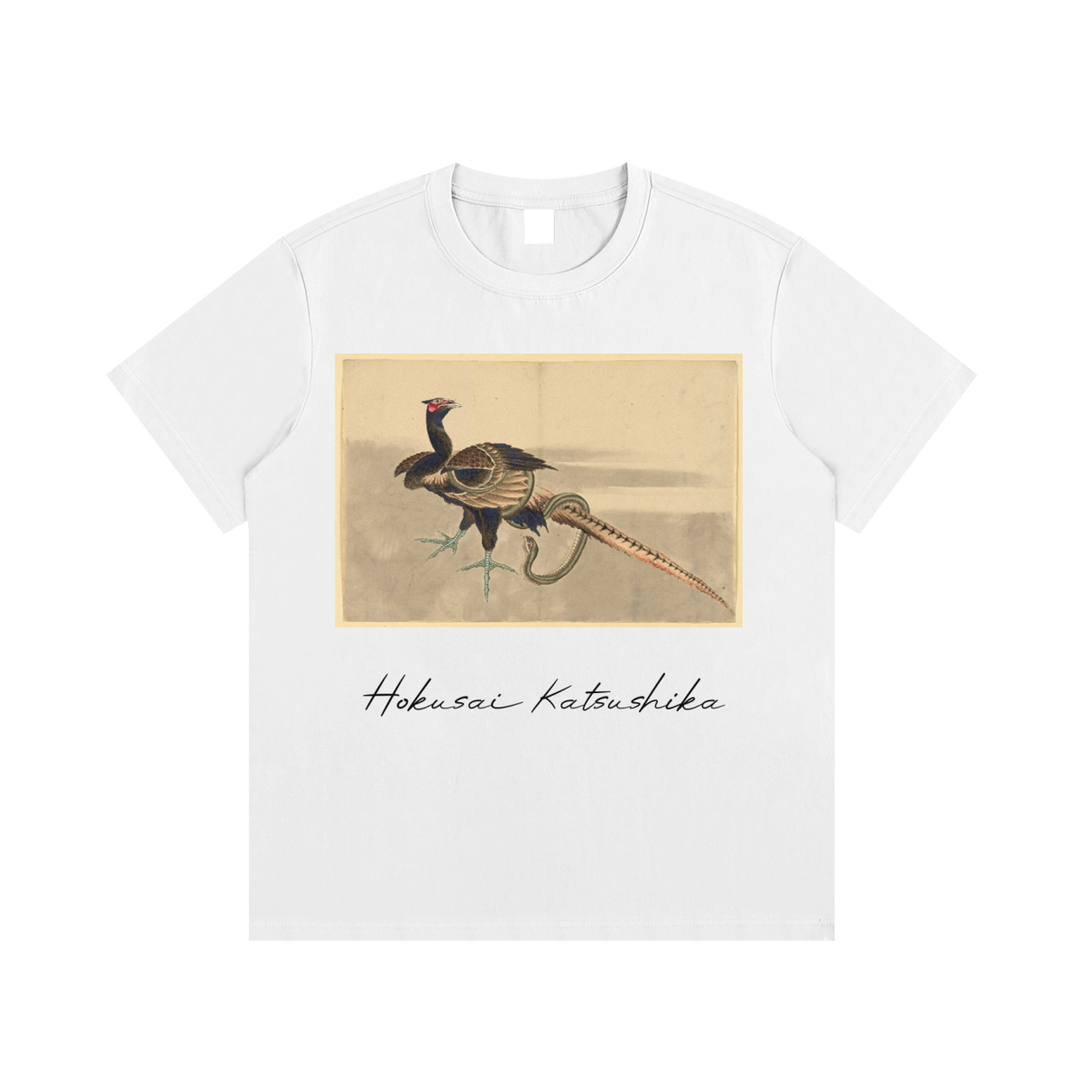 Katsushika Hokusai — Sketch of a Bird — 220gsm T-Shirt