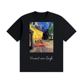 Japonism Museum Vincent van Gogh Unisex Seamless Cotton T-Shirt Black (200gsm)