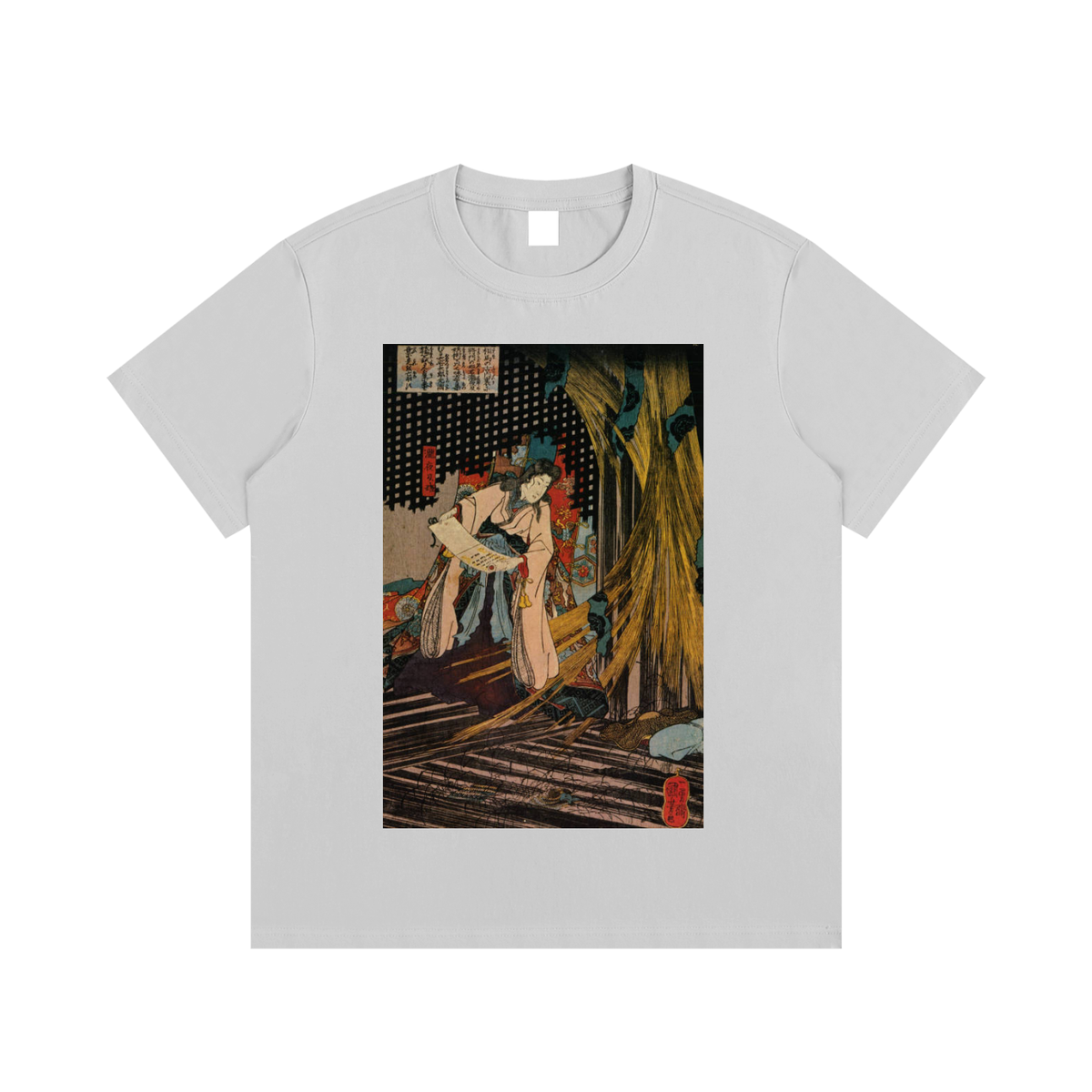 Utagawa Kuniyoshi — Warriors in a Garden — 220gsm T-Shirt