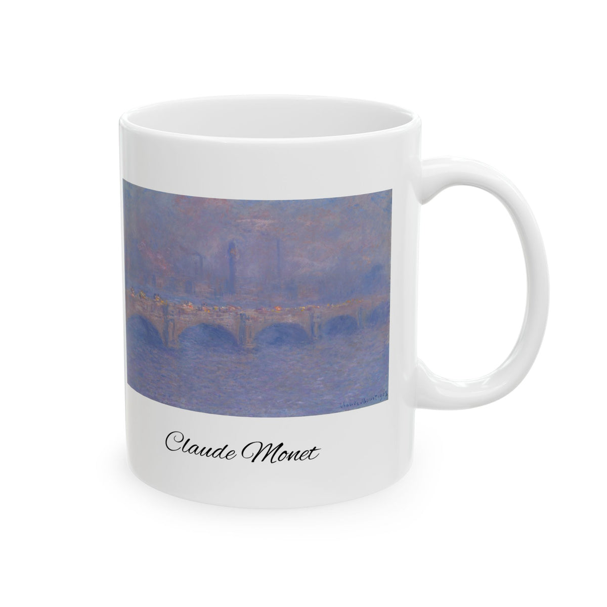 Claude Monet Artisan Ceramic Mug — Claude Monet Bridge Print (11oz & 15oz)