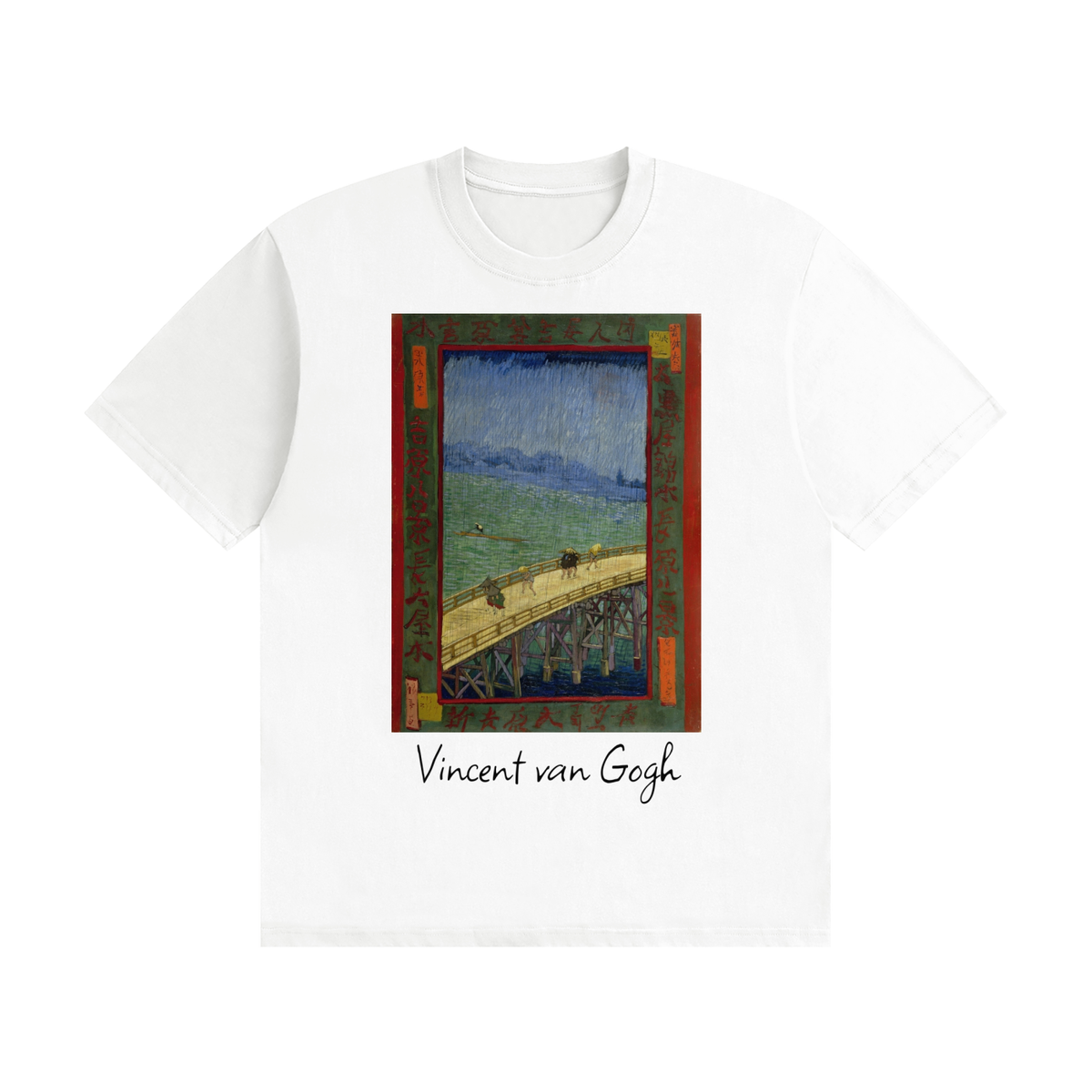 Vincent van Gogh — The Langlois Bridge at Arles — 200gsm T-Shirt