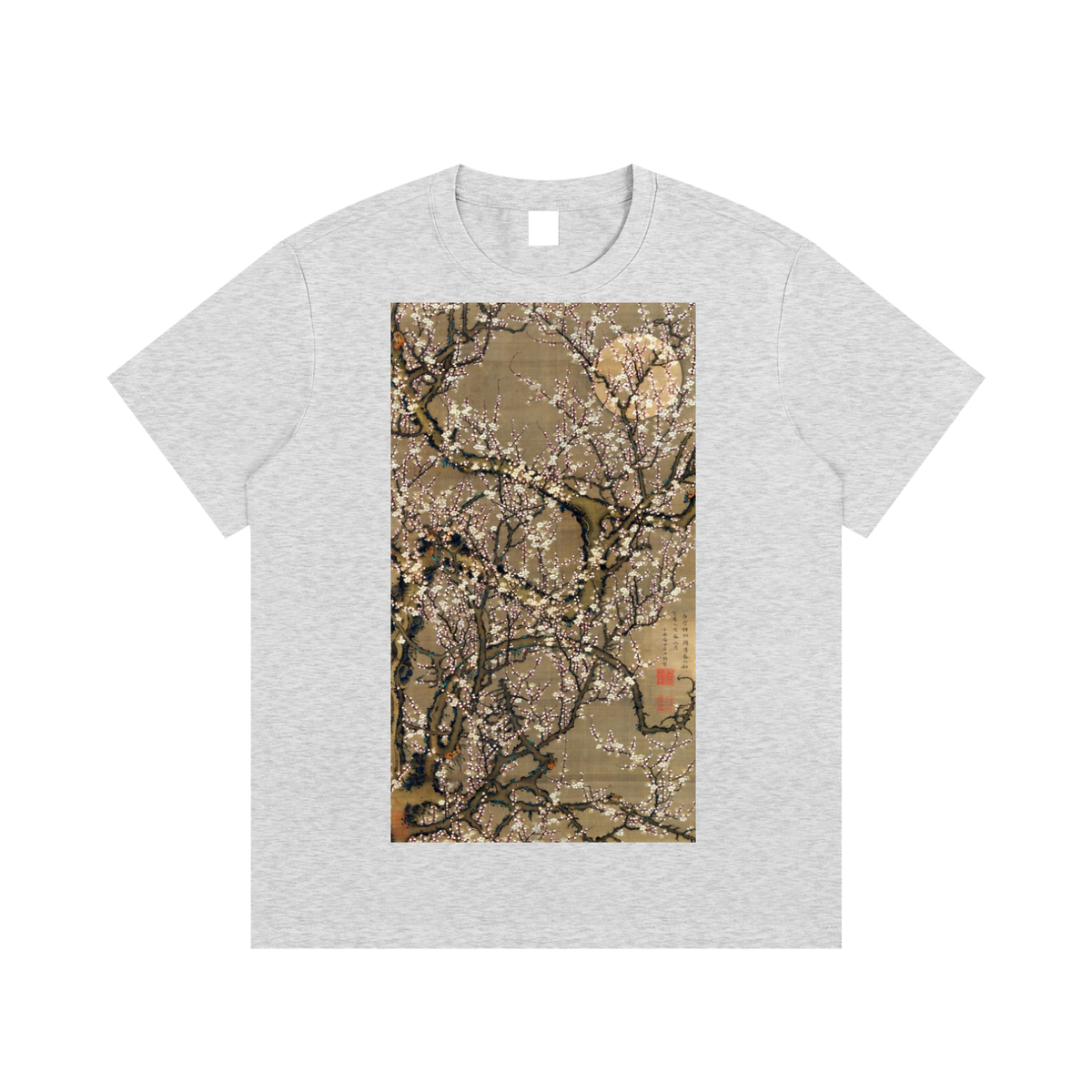 Ogata Kōrin — Red and White Plum Blossoms — 220gsm T-Shirt
