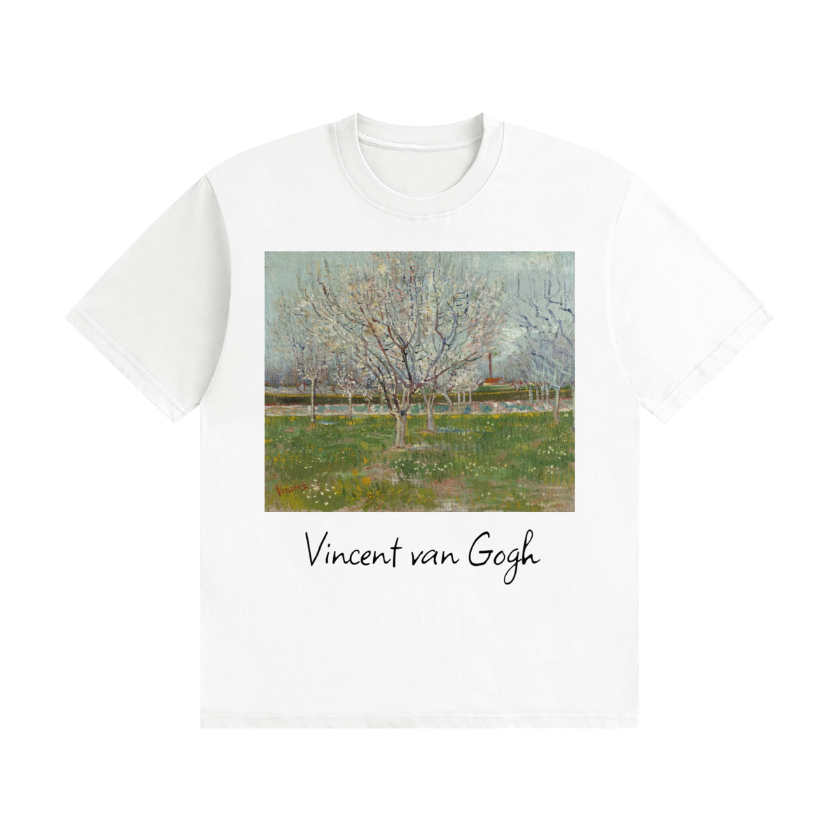 Vincent van Gogh — Orchard in Blossom — 200gsm T-Shirt