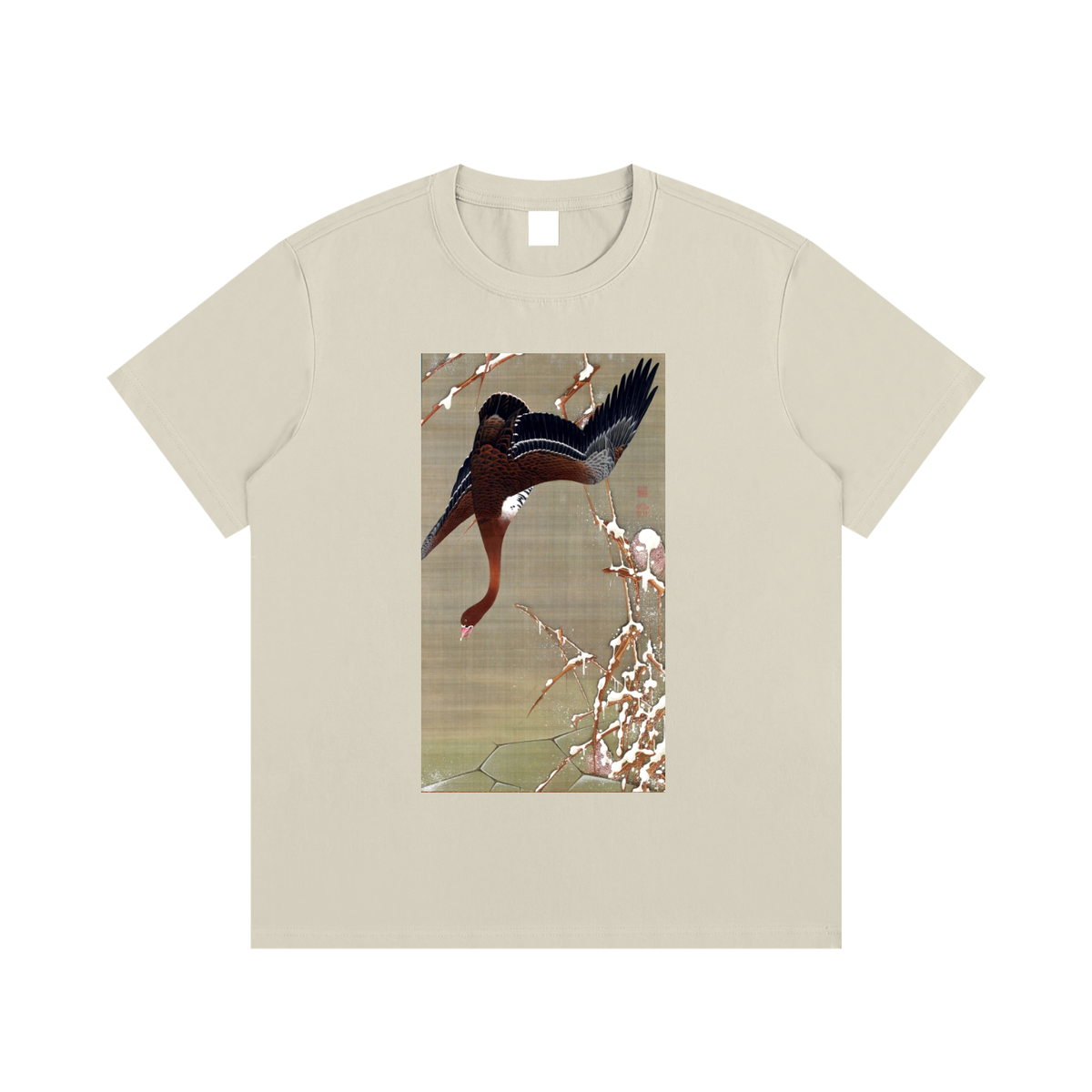 Ogata Kōrin — Red and White Plum Blossoms — 220gsm T-Shirt