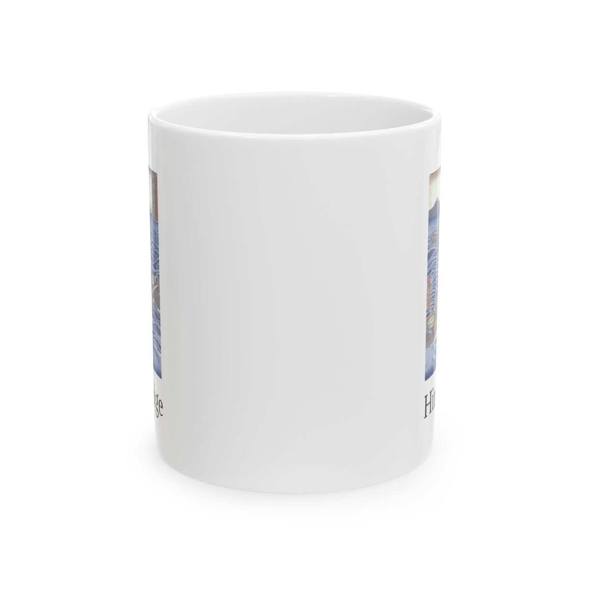 Hiroshige Utagawa Ocean Lighthouse Ceramic Mug — Scenic Nautical Coffee Cup (11oz & 15oz)