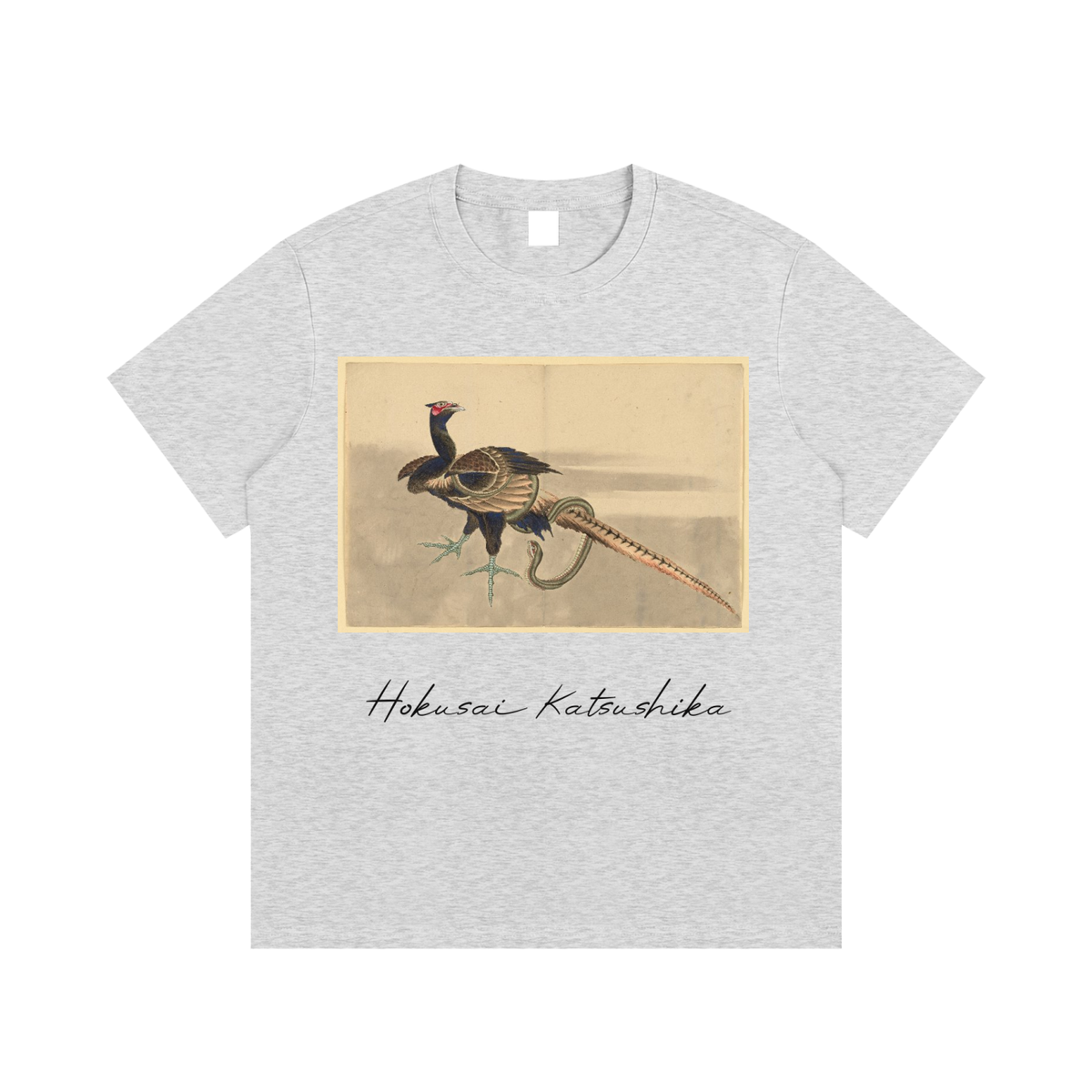 Katsushika Hokusai — Sketch of a Bird — 220gsm T-Shirt