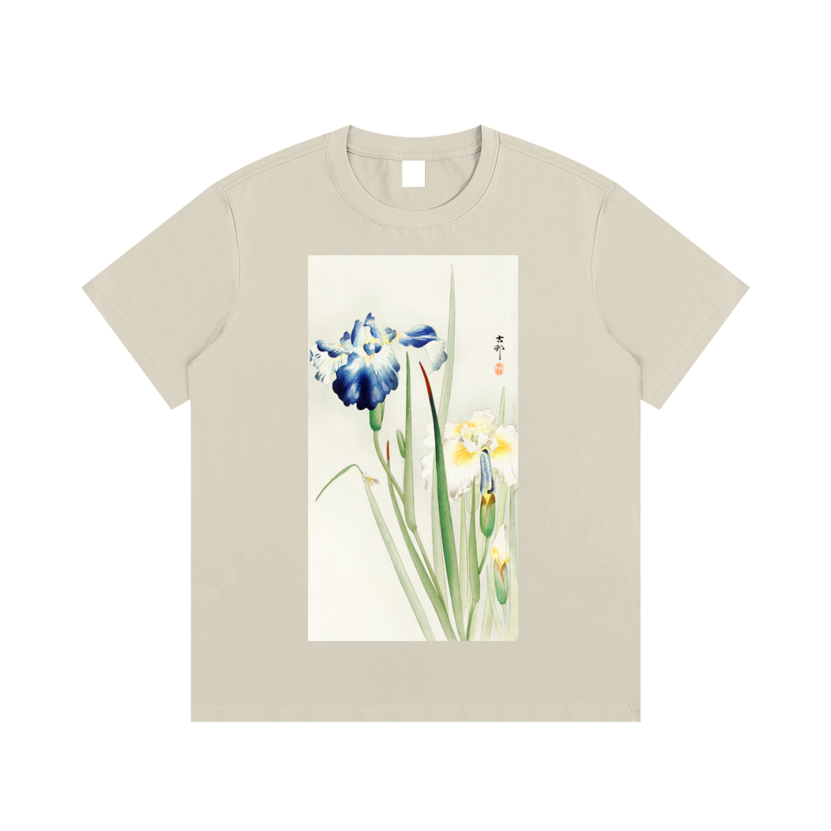 Ohara Koson — Iris and Narcissus — 220gsm T-Shirt