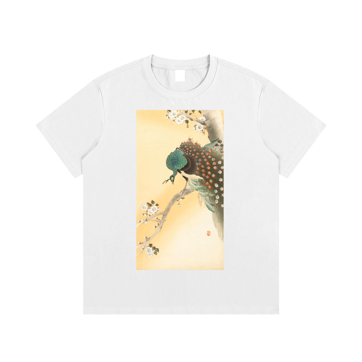 Ohara Koson — Bird on a Plum Branch — 220gsm T-Shirt