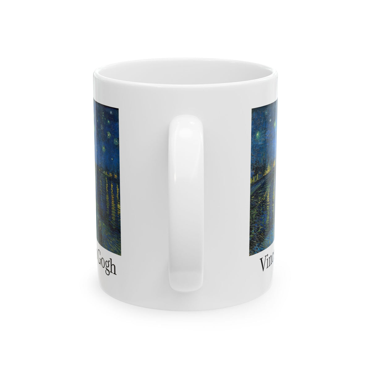 Vincent van Gogh Starry Night Over the Rhône Ceramic Mug — 11oz/15oz Art Coffee Cup