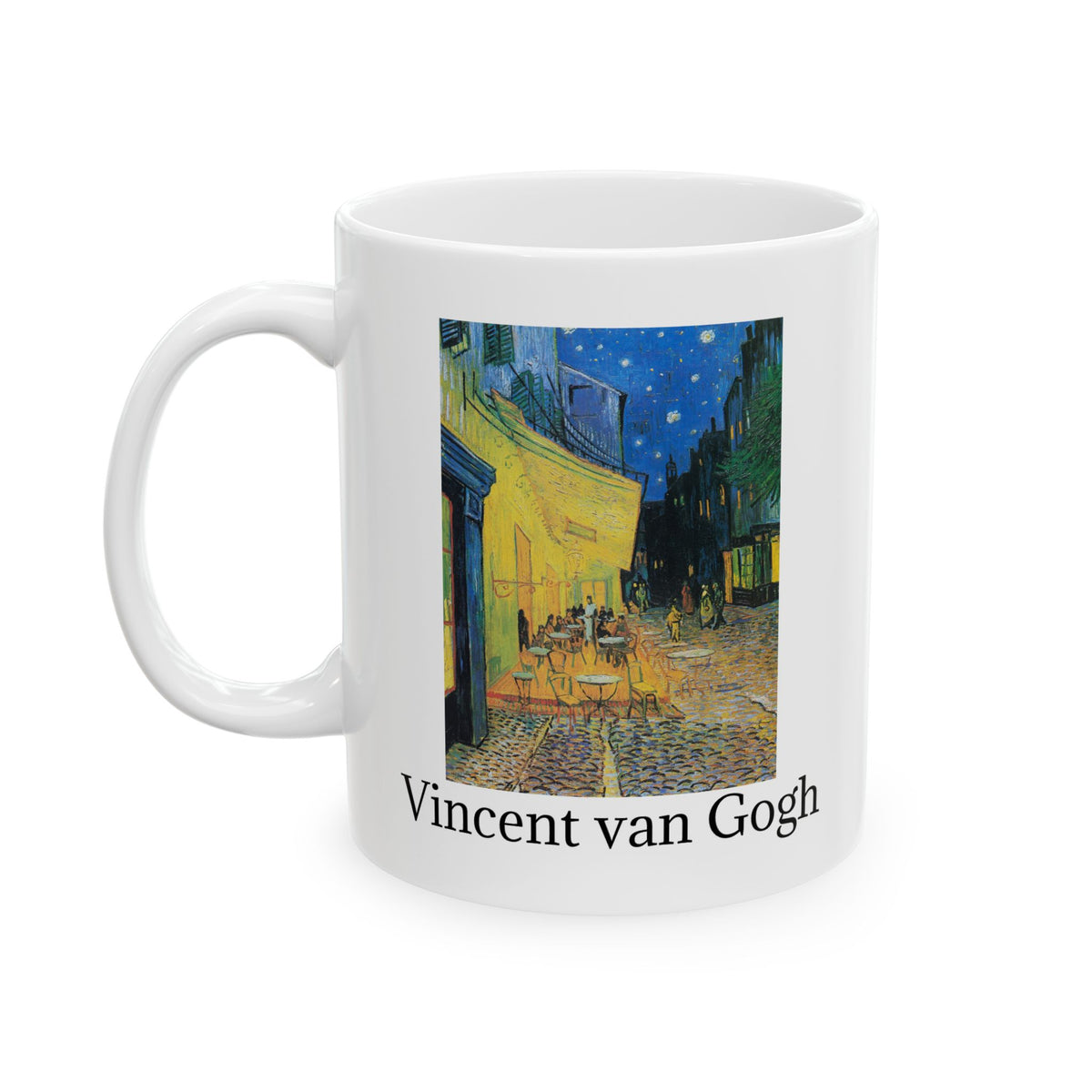 Vincent van Gogh Night Café Ceramic Mug — Art Museum Reproduction Coffee Cup (11oz, 15oz)