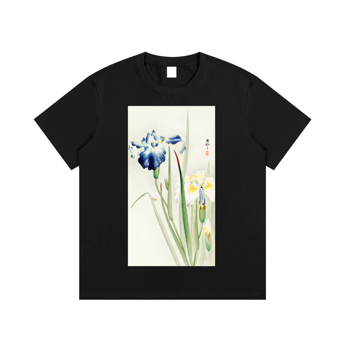 Ohara Koson — Iris and Narcissus — 220gsm T-Shirt