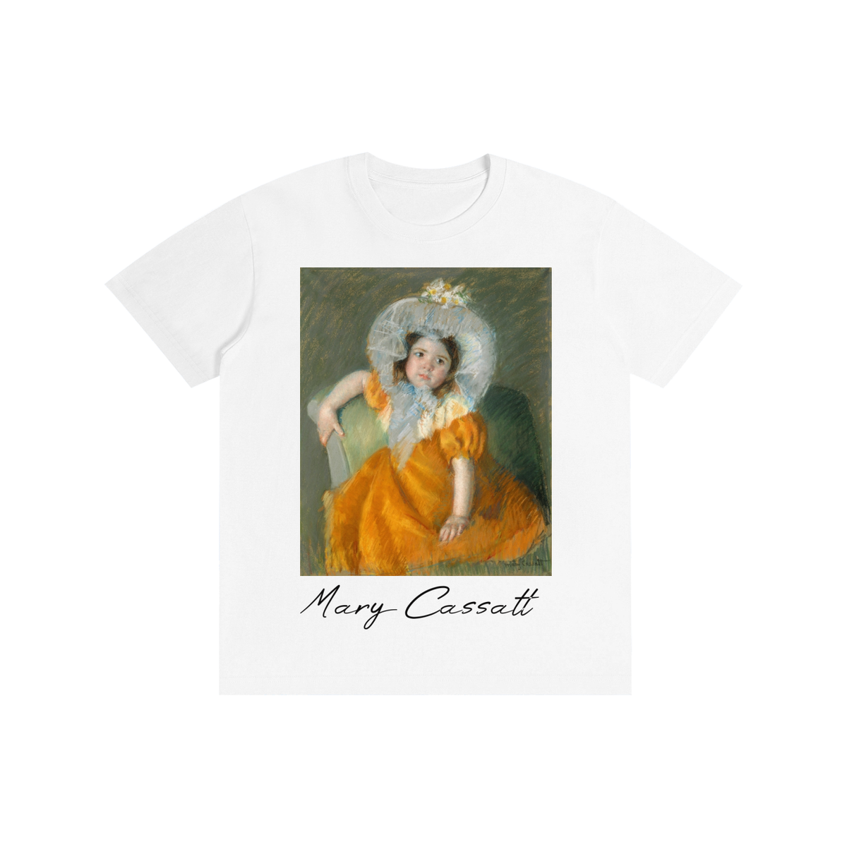 Mary Cassatt — Woman with a Yellow Dress — 180gsm T-Shirt