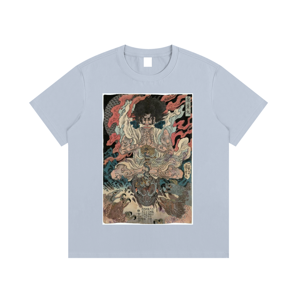 Utagawa Kuniyoshi — Warrior in Battle — 220gsm T-Shirt