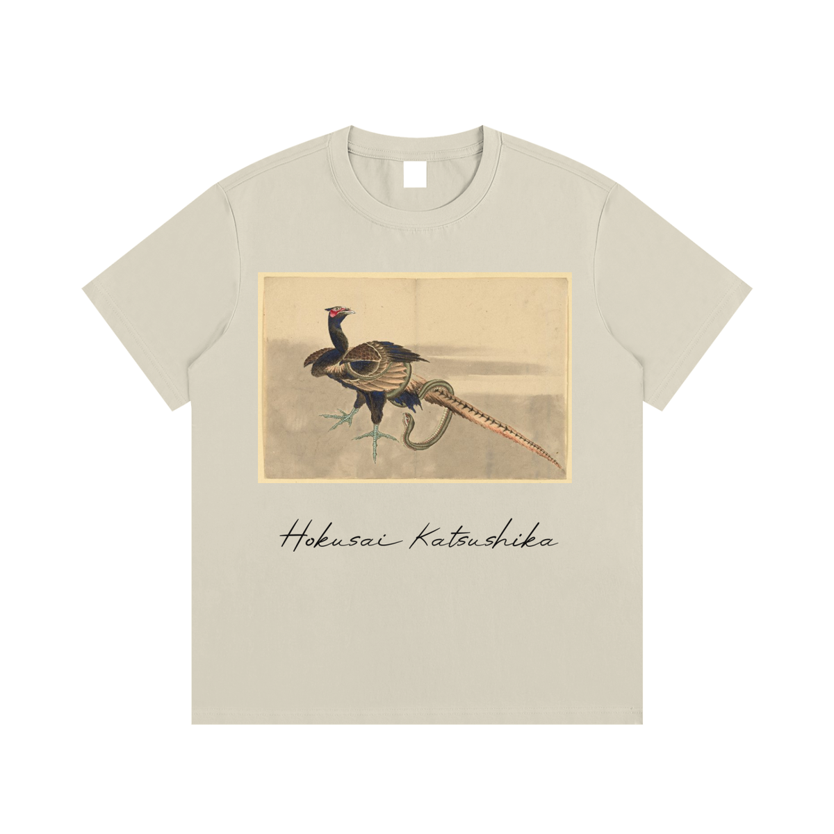 Katsushika Hokusai — Sketch of a Bird — 220gsm T-Shirt
