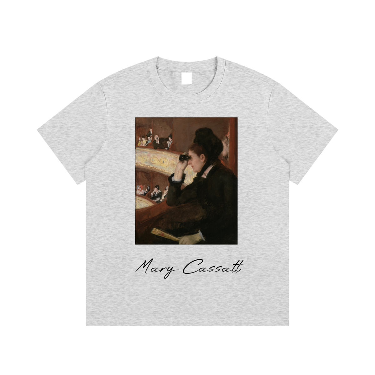Mary Cassatt — Woman at the Opera — 220gsm T-Shirt