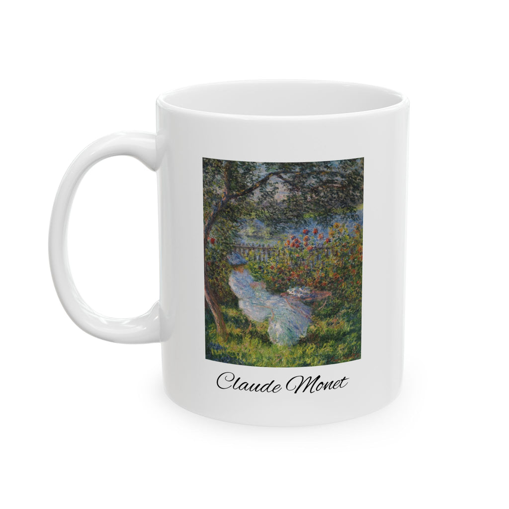 Claude Monet Ceramic Mug — Enchanted Garden Art Coffee Cup (11oz/15oz)
