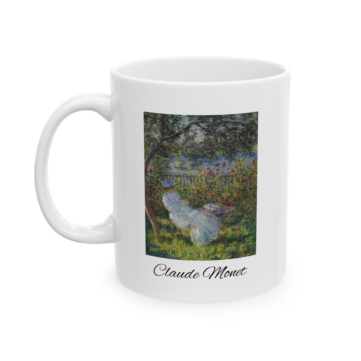 Claude Monet Ceramic Mug — Enchanted Garden Art Coffee Cup (11oz/15oz)
