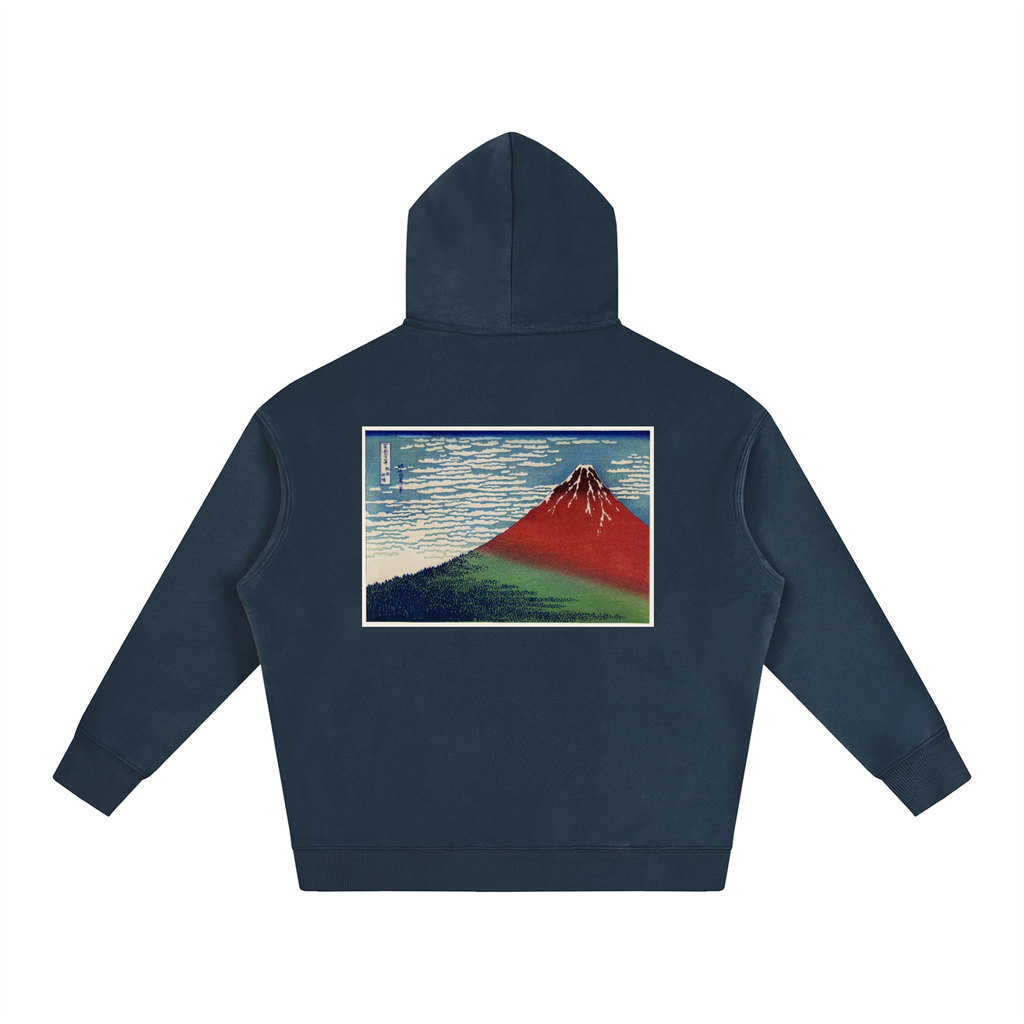 Utagawa Hiroshige — Naruto Whirlpools, Awa Province — 350gsm Hoodie