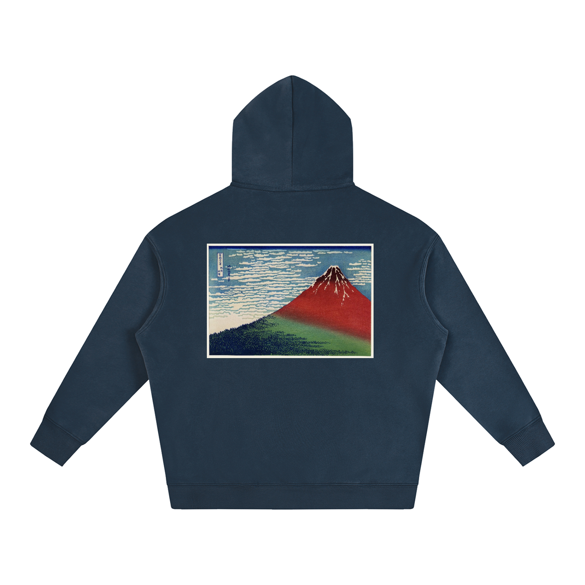 Utagawa Hiroshige — Naruto Whirlpools, Awa Province — 350gsm Hoodie