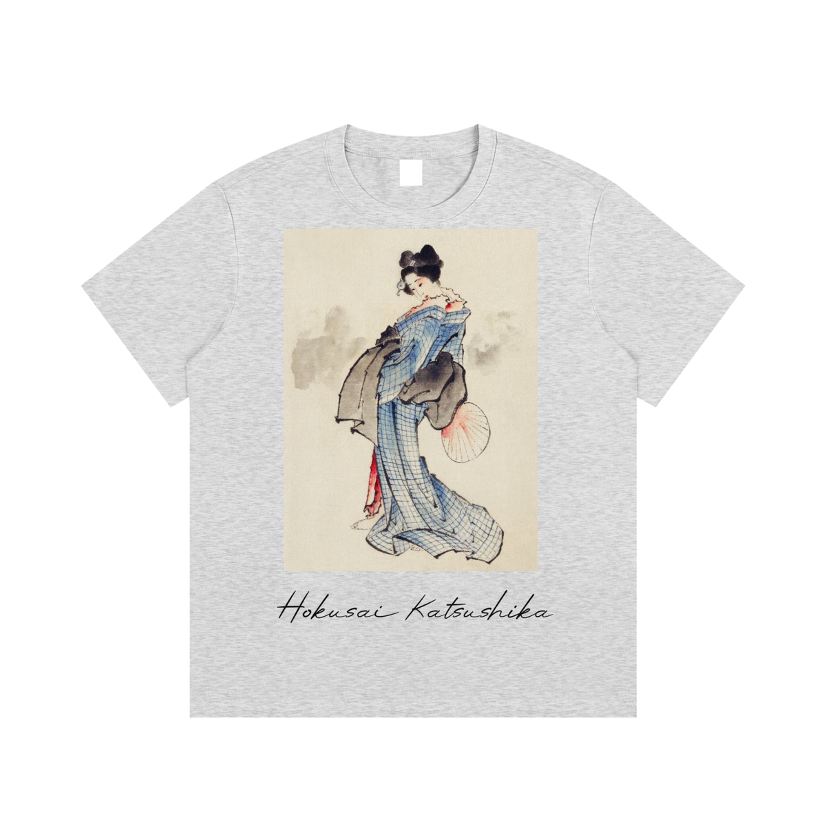 Katsushika Hokusai — Woman in Kimono — 220gsm T-Shirt