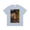 Utagawa Kuniyoshi — Warriors in a Garden — 220gsm T-Shirt