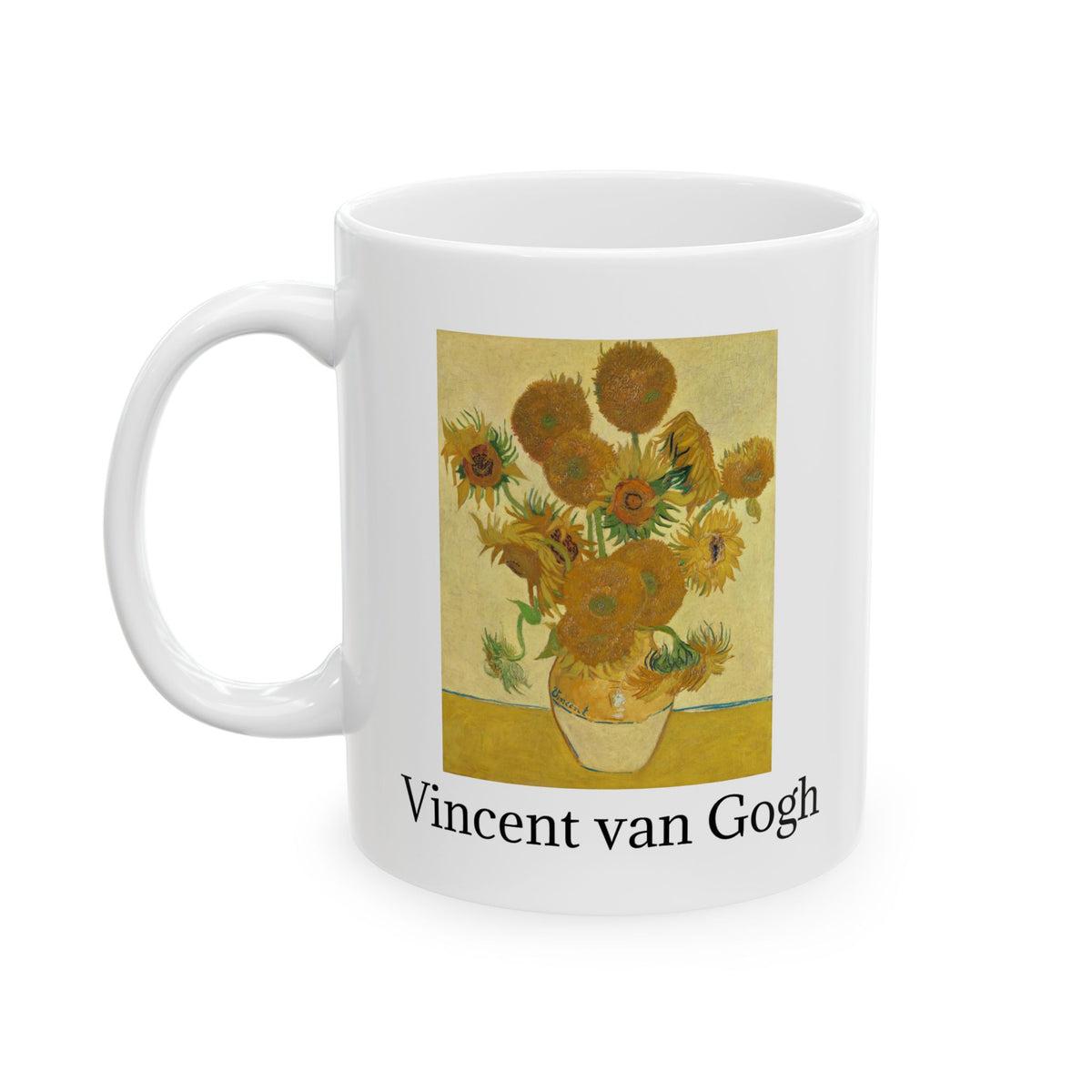 Vincent van Gogh Sunflowers Ceramic Mug — Fine Art Coffee Cup (11oz & 15oz)