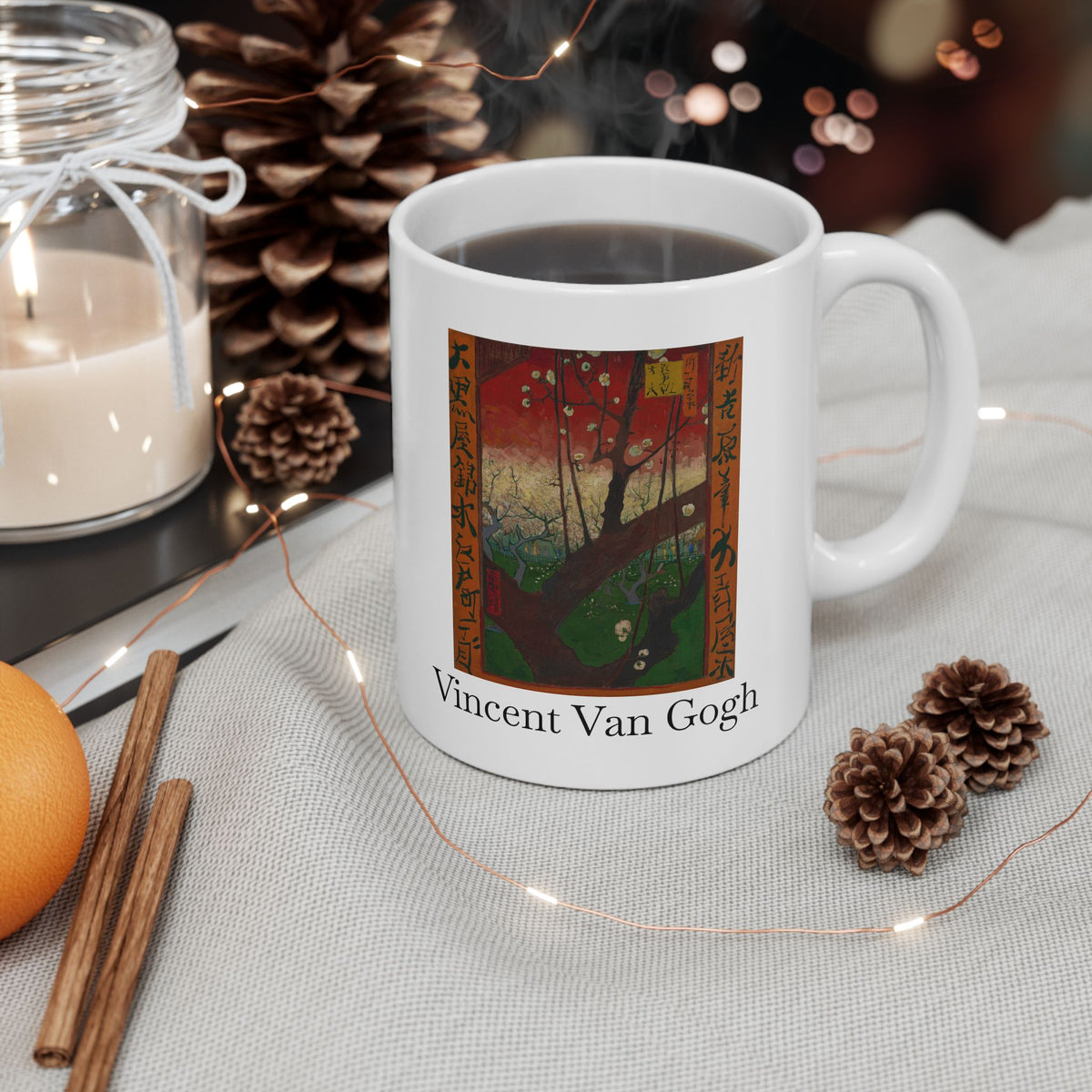 Vincent van Gogh Art Ceramic Mug — Famous Painter Portrait Coffee Cup (11oz, 15oz)