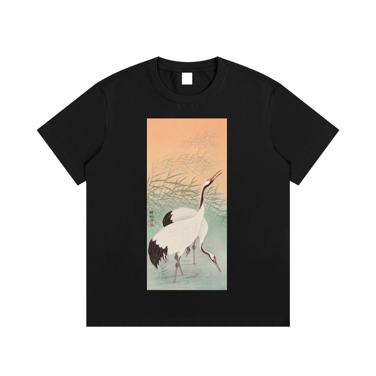 Ohara Koson — Crane in Water — 220gsm T-Shirt