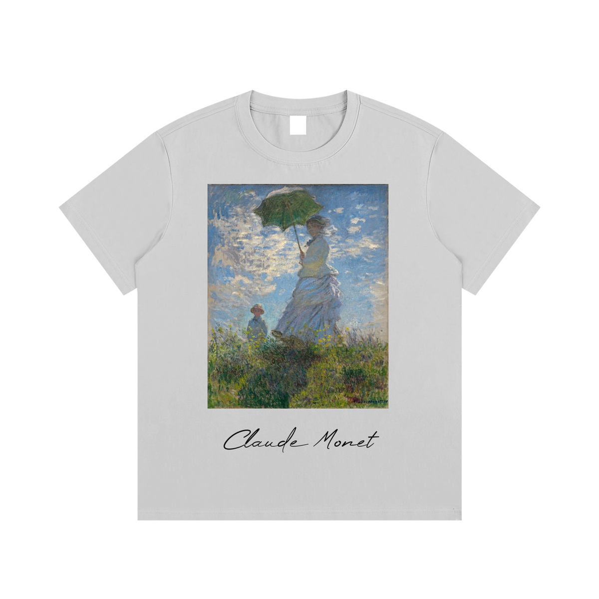 Claude Monet — Woman with a Parasol — 220gsm T-Shirt