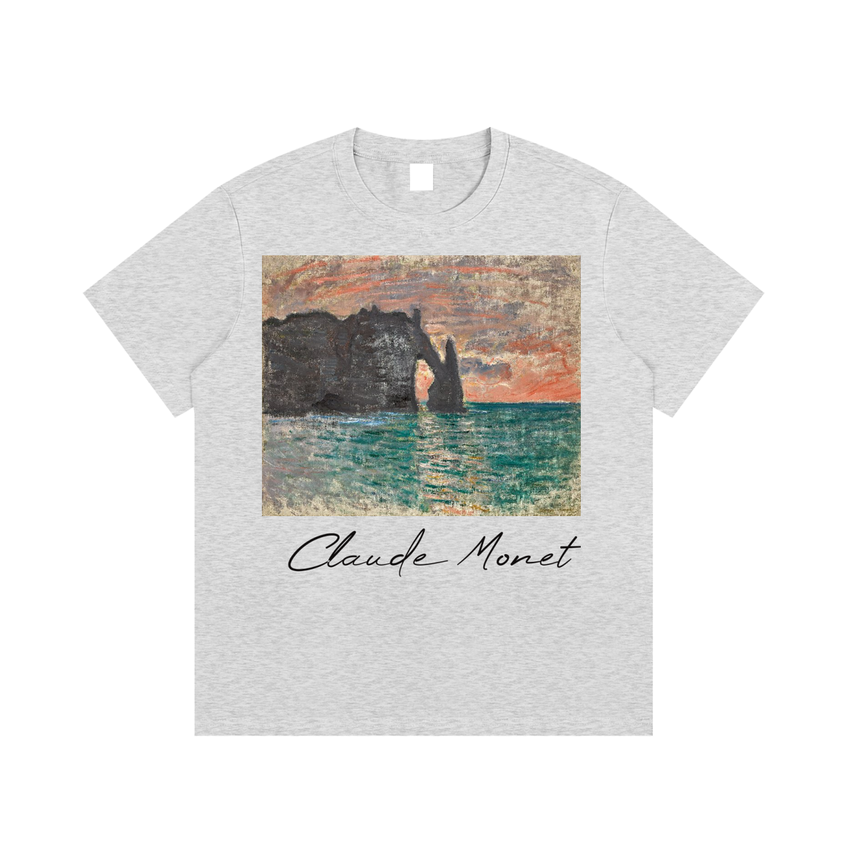 Claude Monet — The Cliffs at Étretat — 220gsm T-Shirt