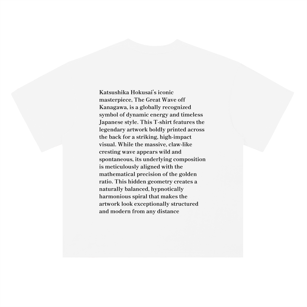 Japonism Museum Hokusai Katsushika Heavyweight Drop Shoulder Cotton T-Shirt (300gsm)