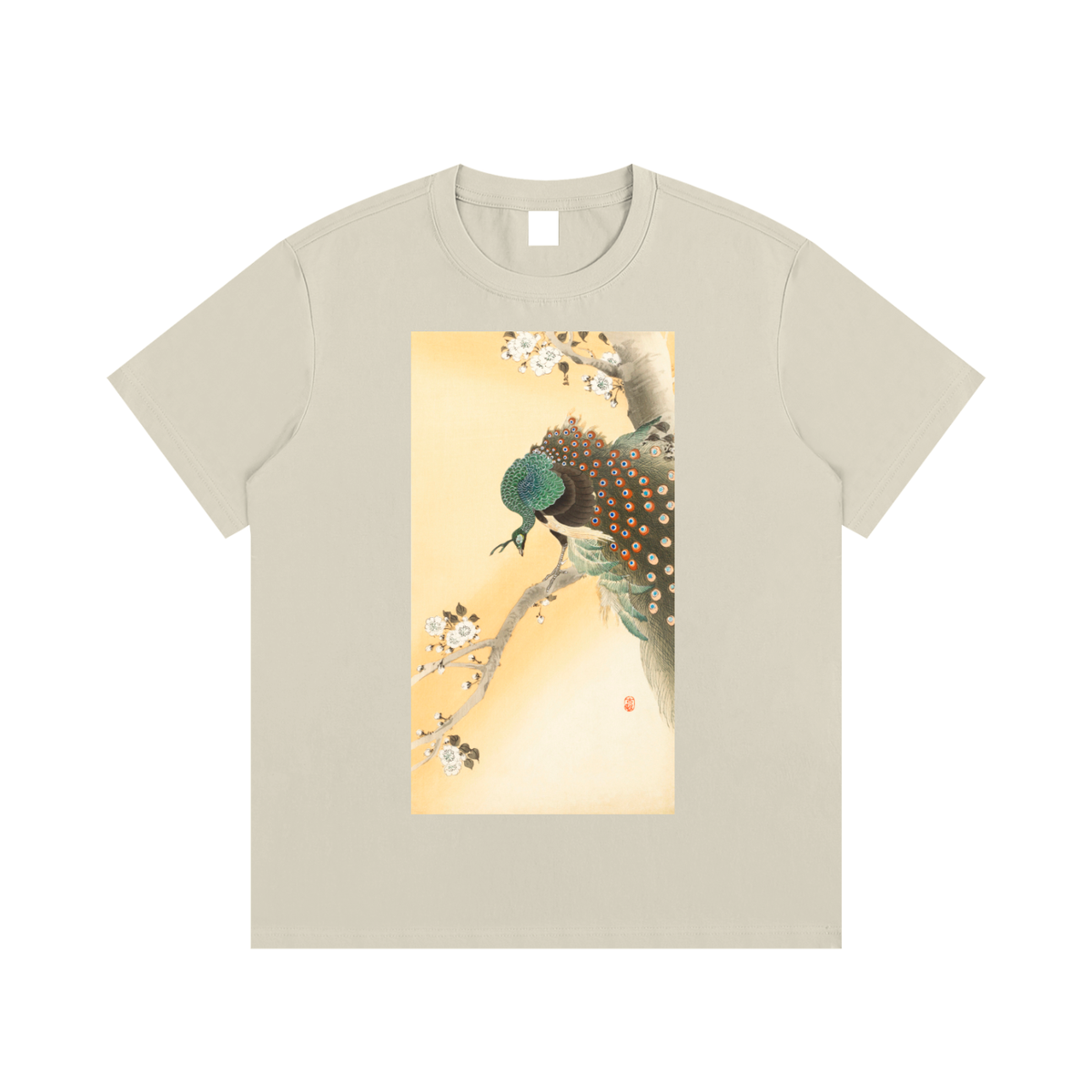 Ohara Koson — Bird on a Plum Branch — 220gsm T-Shirt