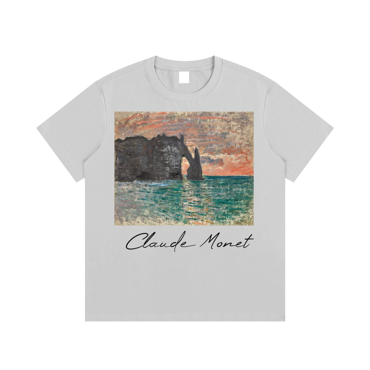 Claude Monet — The Cliffs at Étretat — 220gsm T-Shirt
