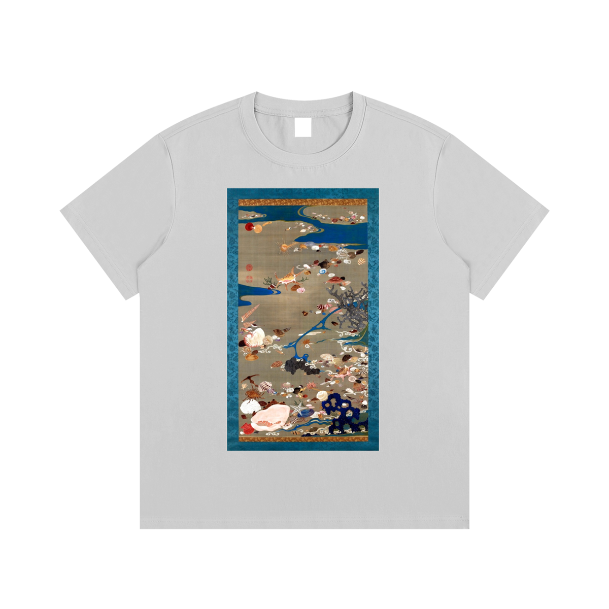 Ogata Kōrin — Cranes by the Water — 220gsm T-Shirt