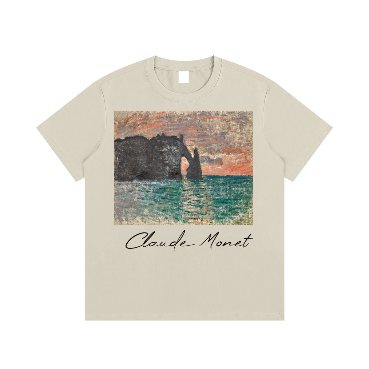 Claude Monet — The Cliffs at Étretat — 220gsm T-Shirt