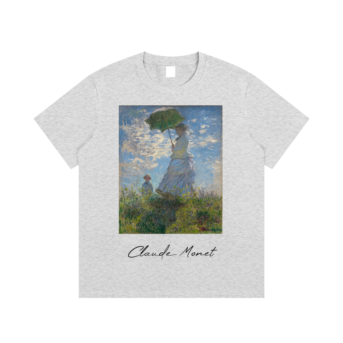 Claude Monet — Woman with a Parasol — 220gsm T-Shirt