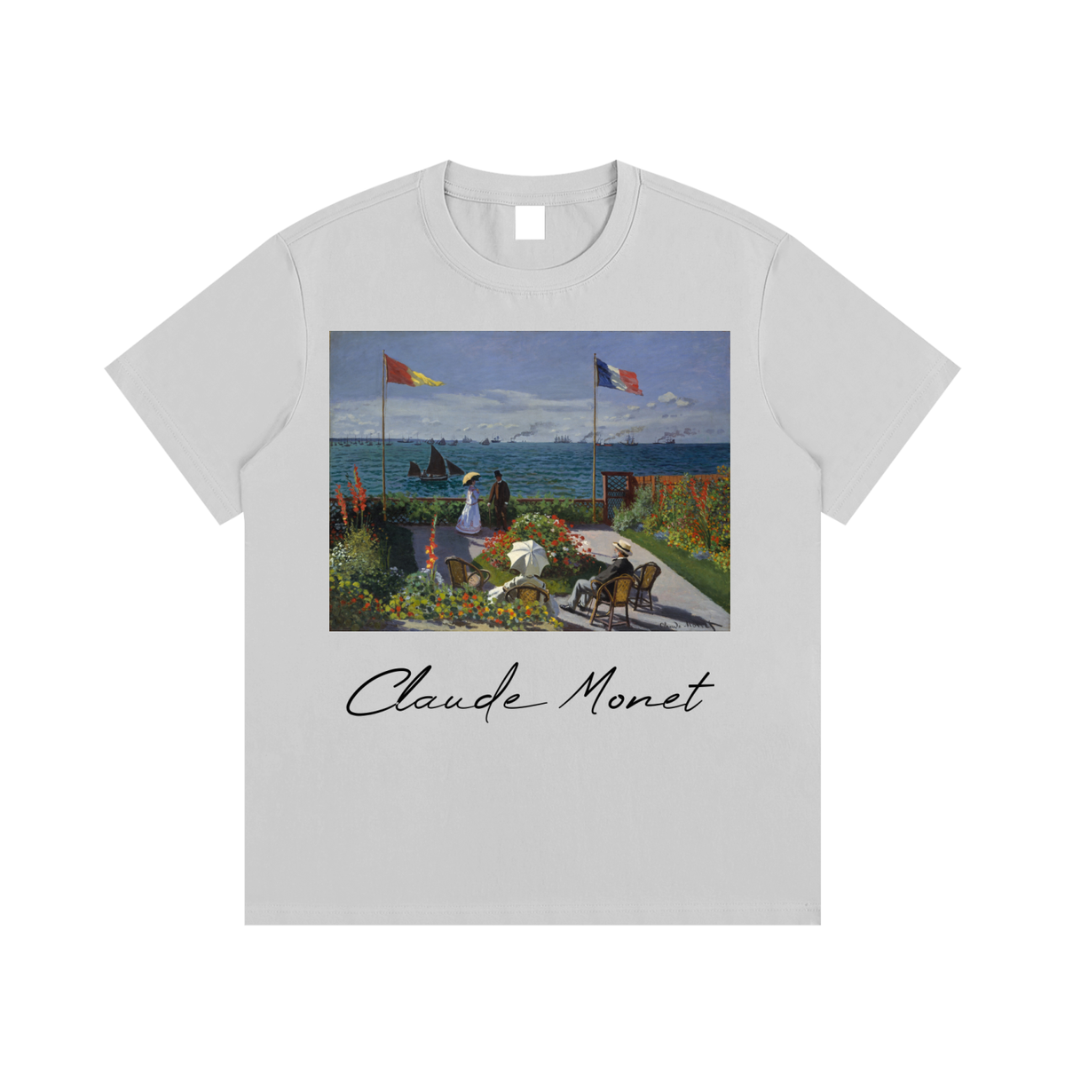 Claude Monet — The Beach at Trouville — 220gsm T-Shirt