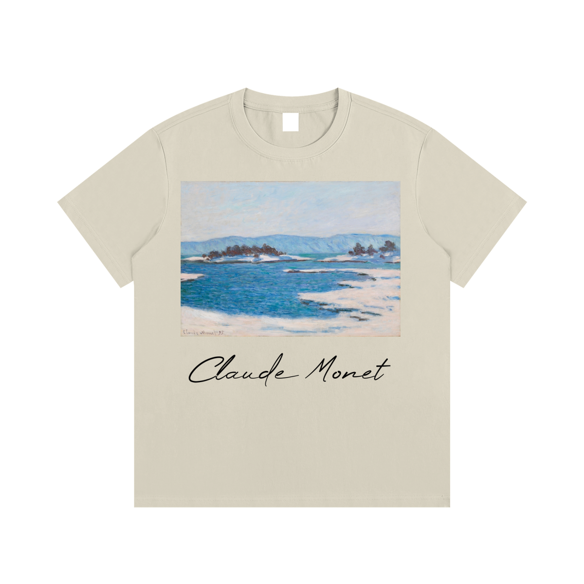 Claude Monet — Coastal Scene — 220gsm T-Shirt