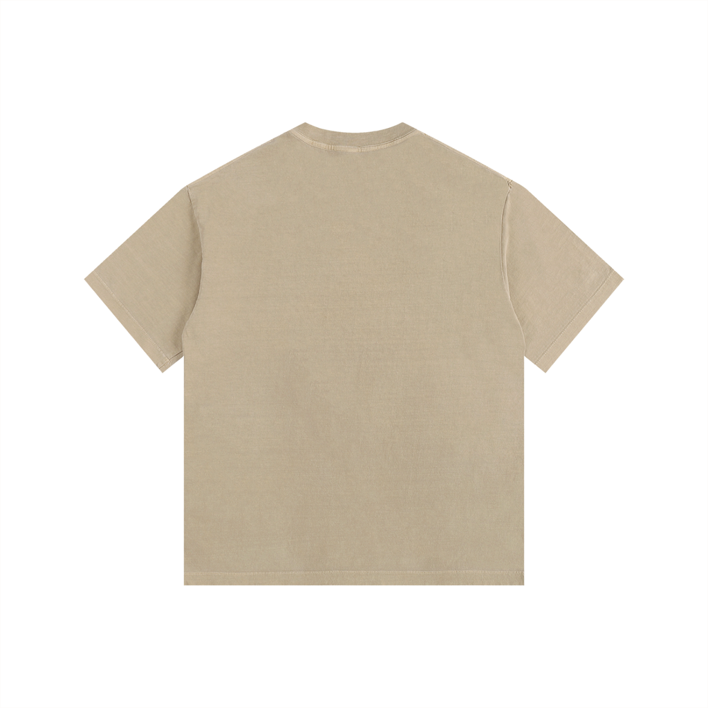 Japonism Museum Vincent Van Gogh Sunflower Vintage Washed Oversized Cotton T-Shirt (260gsm)