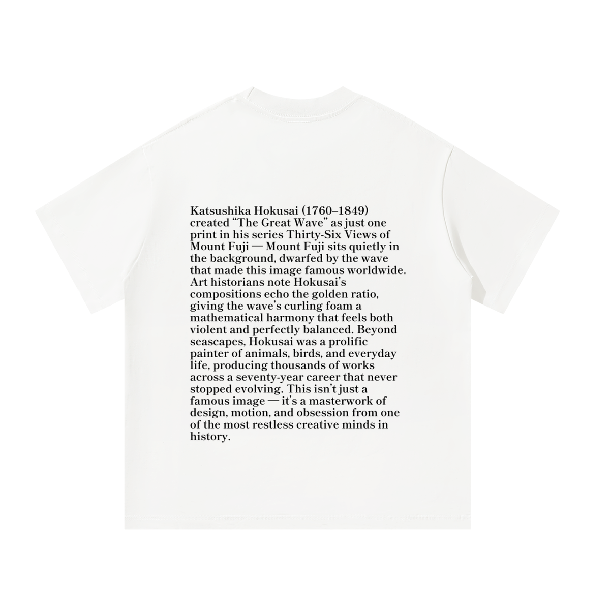 Katsushika Hokusai — The Great Wave off Kanagawa — 220gsm T-Shirt