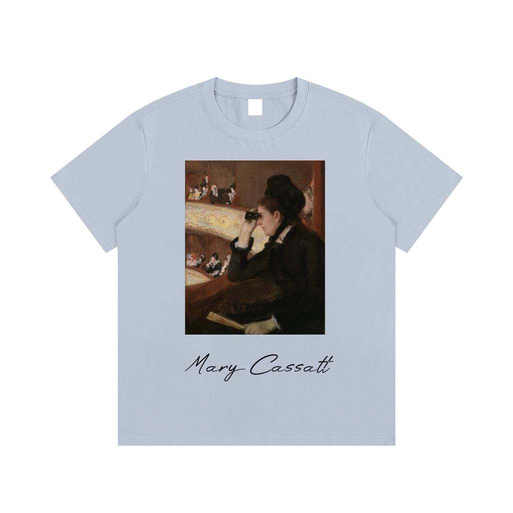 Mary Cassatt — Woman at the Opera — 220gsm T-Shirt