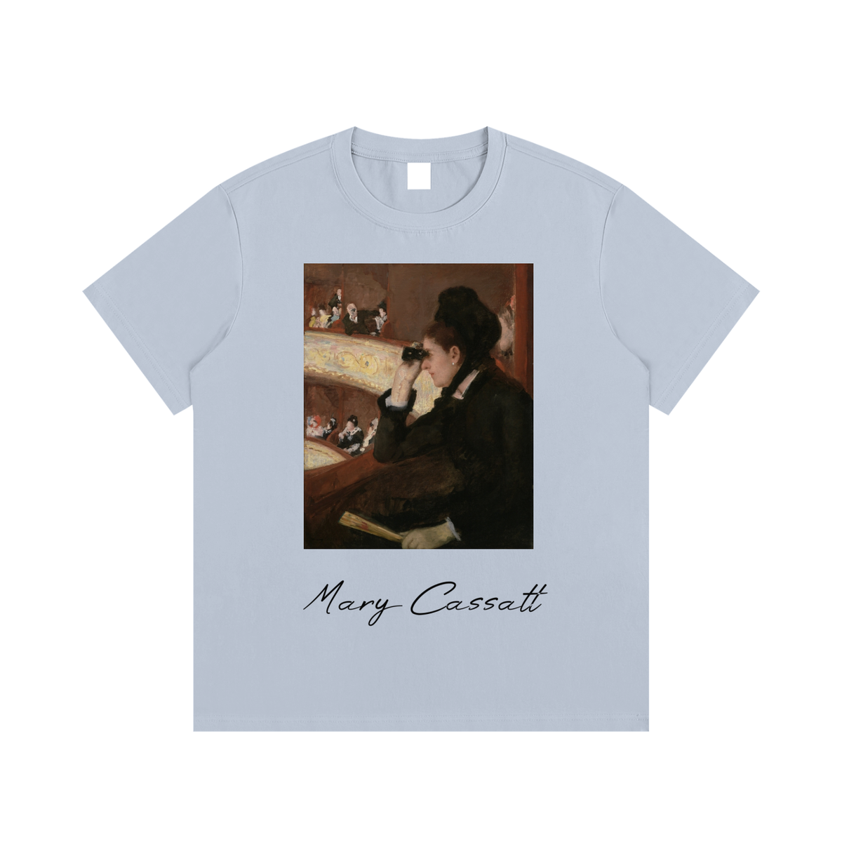 Mary Cassatt — Woman at the Opera — 220gsm T-Shirt